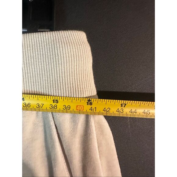 Eileen Fisher $168 Cozy Velour Knit Jogger Pants Luxury chalk Medium - Picture 9 of 10